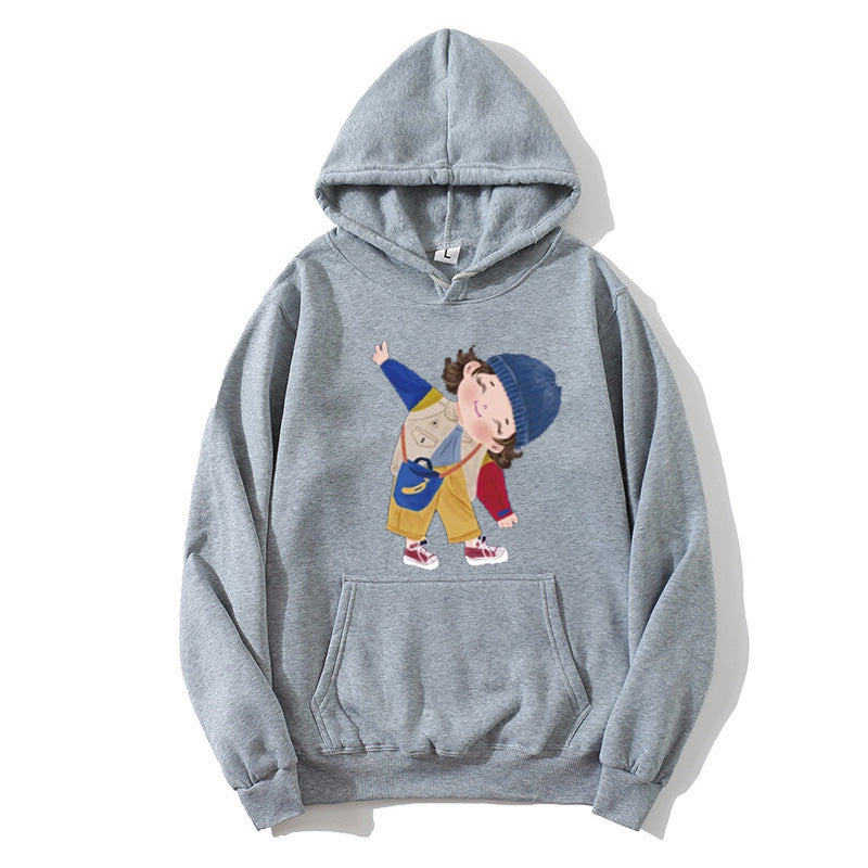 Damen Kapuzenpullover mit verspieltem Kinder-Design Skjora