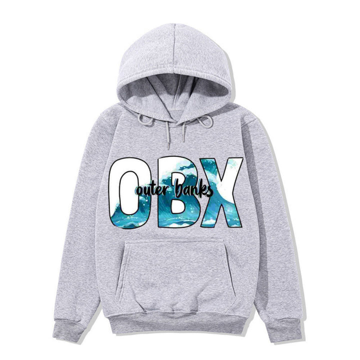 Women's Hooded Sweatshirt with Maritime Graphic Design Skjora