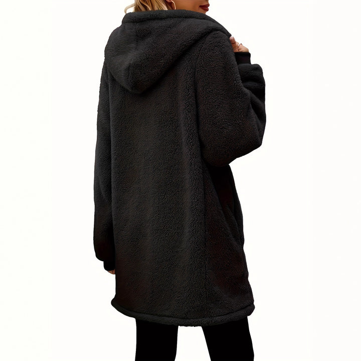 Women's Fleece Jacket with Pockets and Hood Skjora
