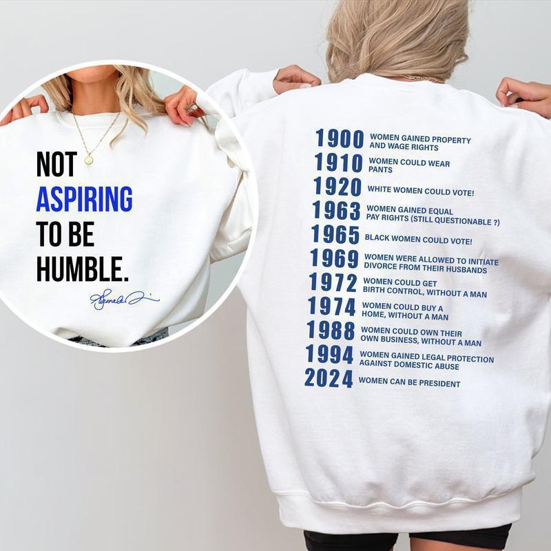 Damesweatshirt med inspirerende tekst og historisk motiv Skjora