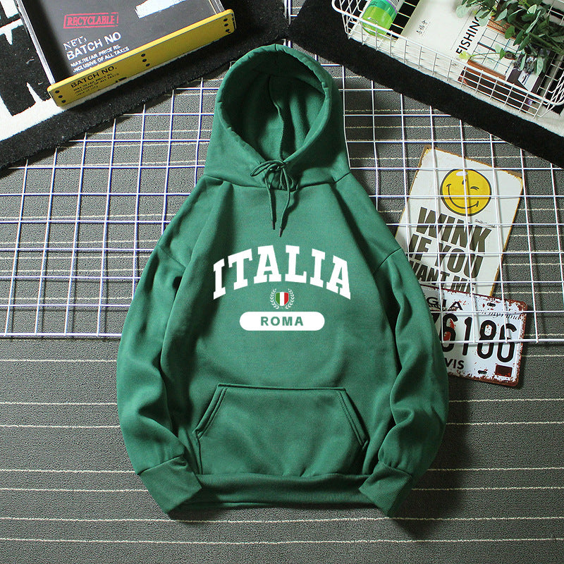 Women's hoodie with Italy print Skjora