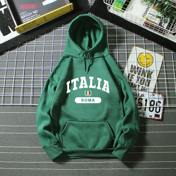 Women's hoodie with Italy print Skjora