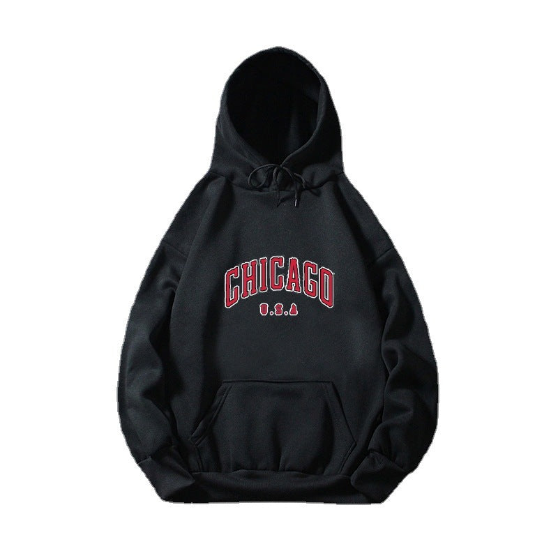 Damen Kapuzenpullover mit urbanem Chicago-Print Skjora