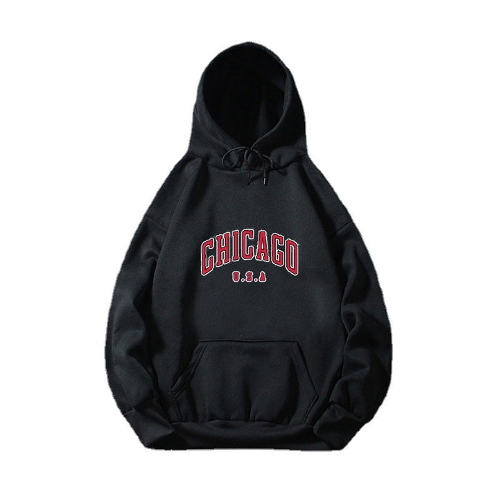 Damen Kapuzenpullover mit urbanem Chicago-Print Skjora