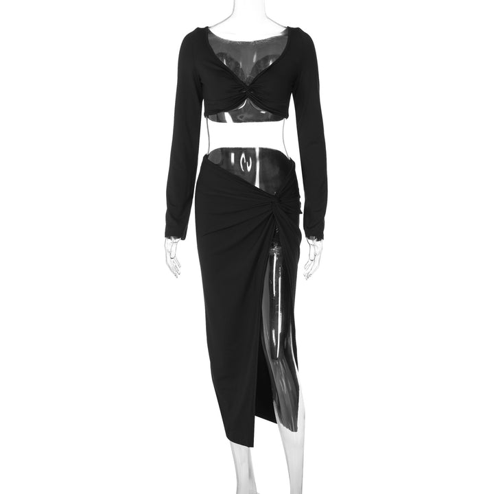 Dame Elegant maxikjole med off-shoulder design og drapert midje Skjora