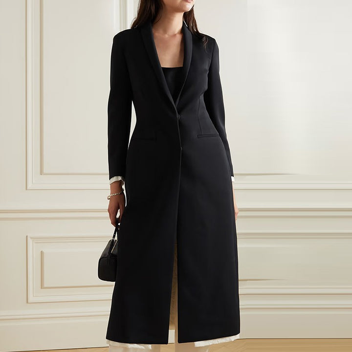 Dame elegant Dufflecoat med stilig revers Skjora