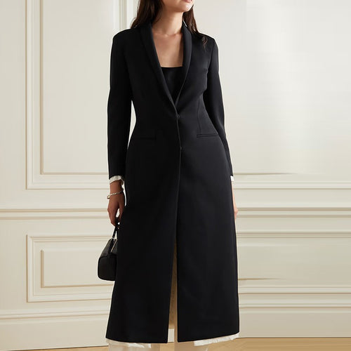 Dame elegant Dufflecoat med stilig revers Skjora