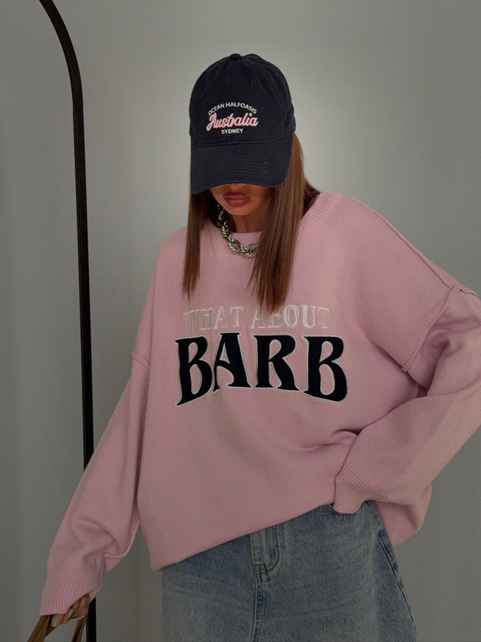 Kvinne sweatshirt med kreativ tekst og avslappet passform Skjora