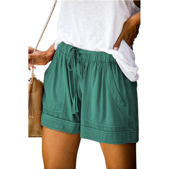 Damer Komfortable Sommer-shorts med elastisk midje og praktiske lommer Skjora