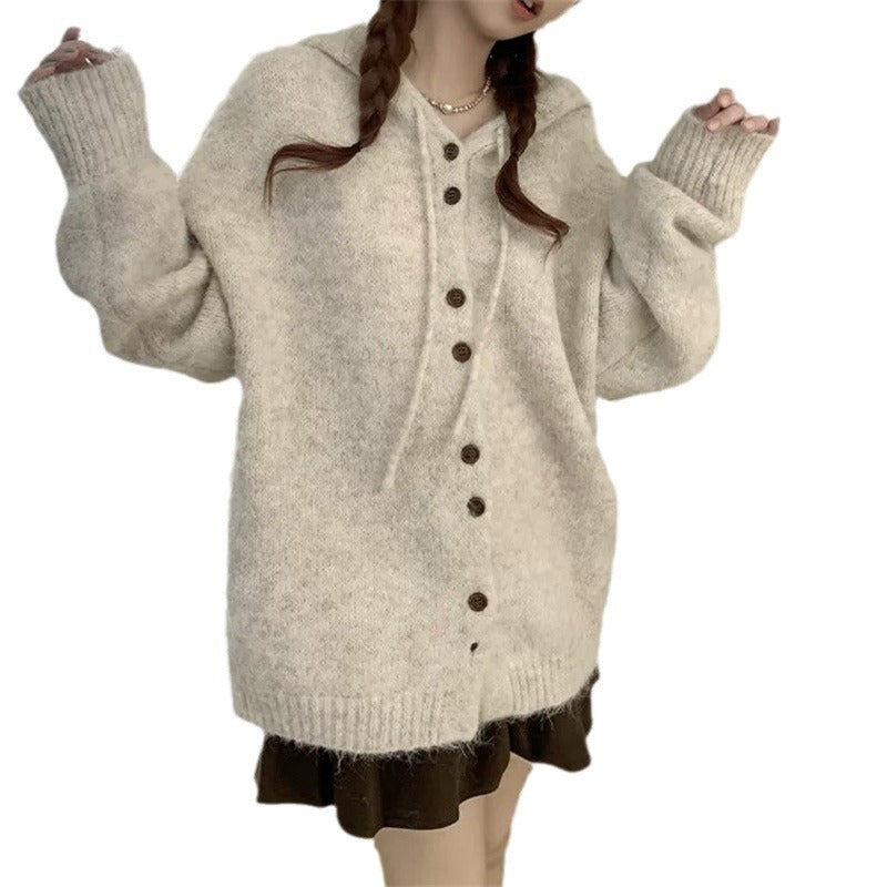 Kvinnens koselige oversized strikkegenser Skjora