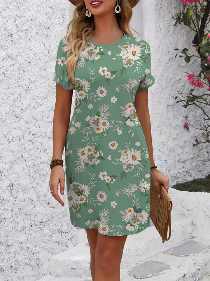 Damen blomsterkjole Skjora
