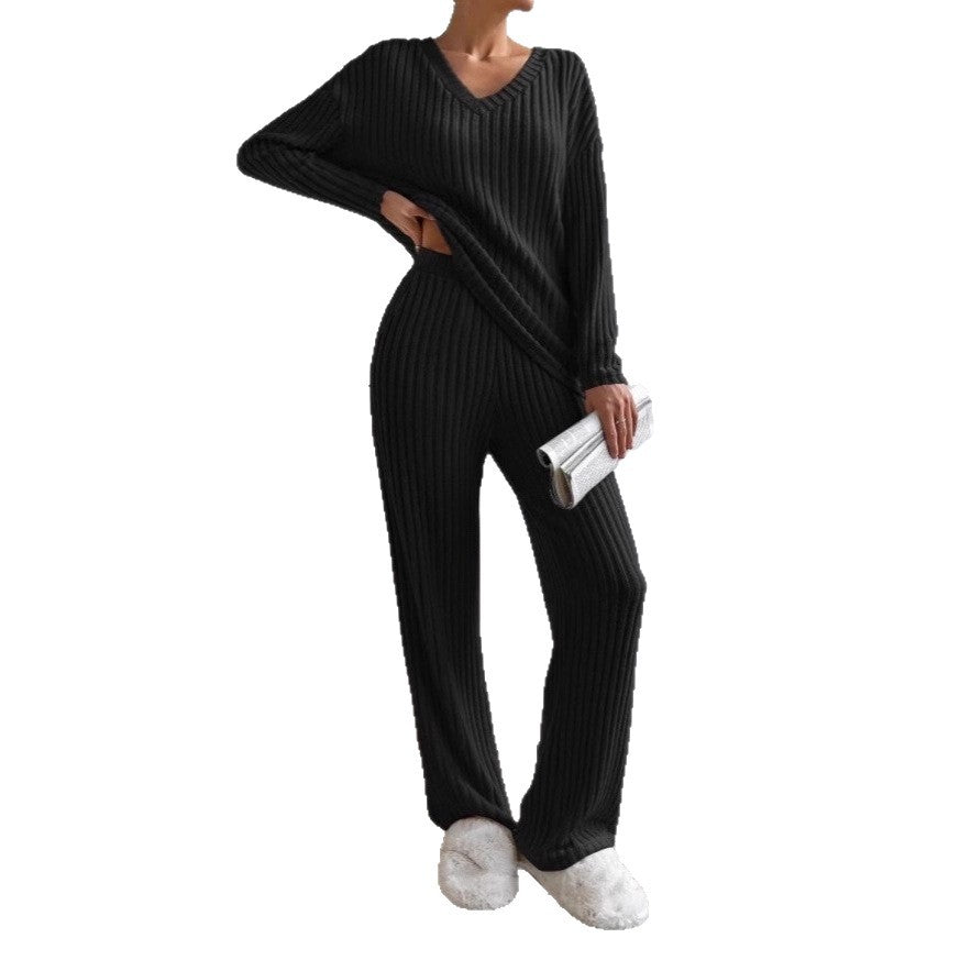 Kvinnes koselige strikket loungewear-sett Skjora