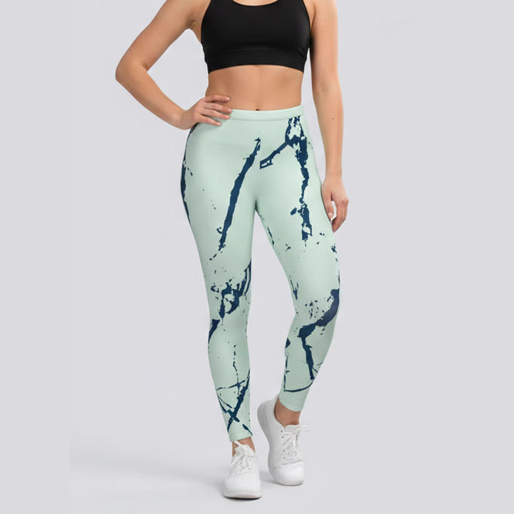 Damen Sportleggings mit stylischem Sternen-Design und hohem Bund Skjora