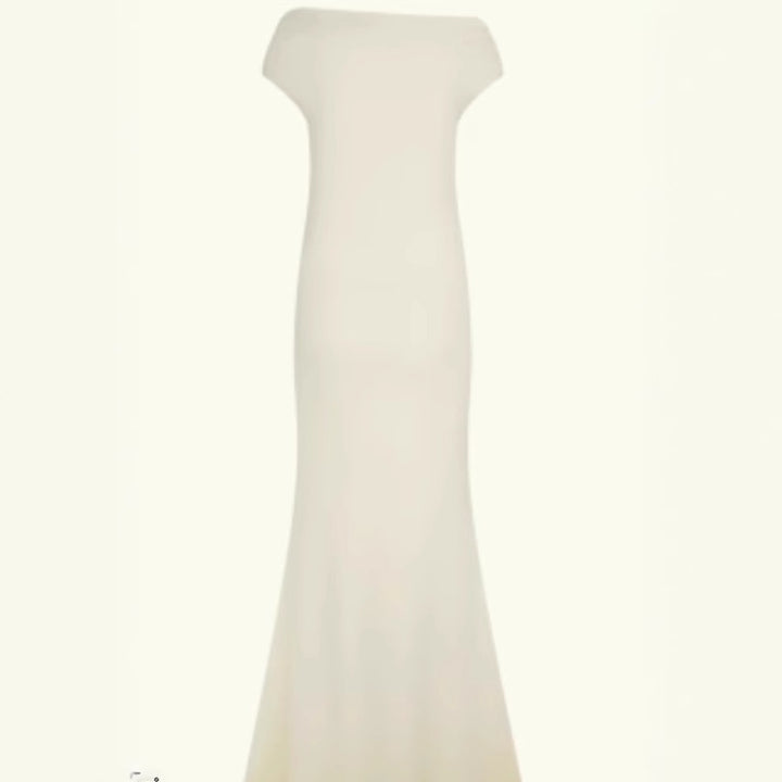 Damer Elegant Off-Shoulder-Maxi-Kjole i luksuriøs snitt Skjora