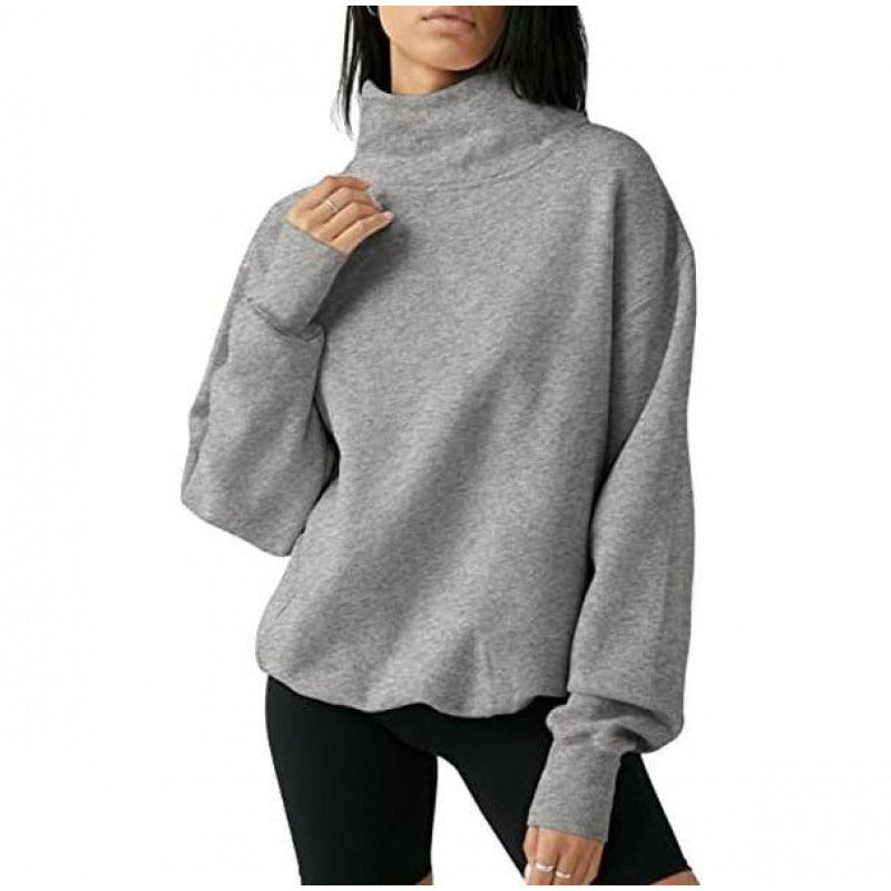 Kvinner Oversized Turtleneck Genser Skjora
