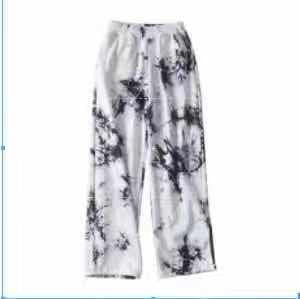 Damer casual jersey bukser med lav midje og trendy tie-dye design