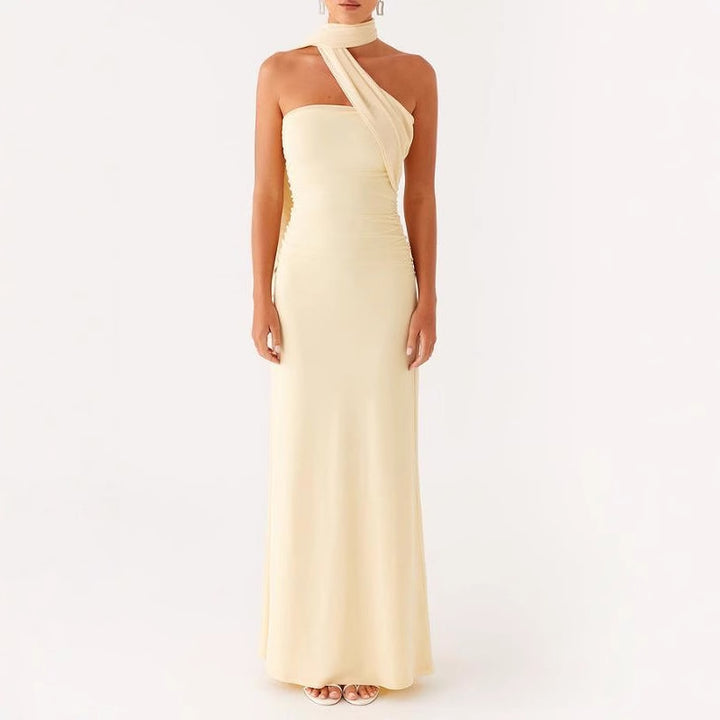 Women's Maxi Dress with Floral Design Skjora