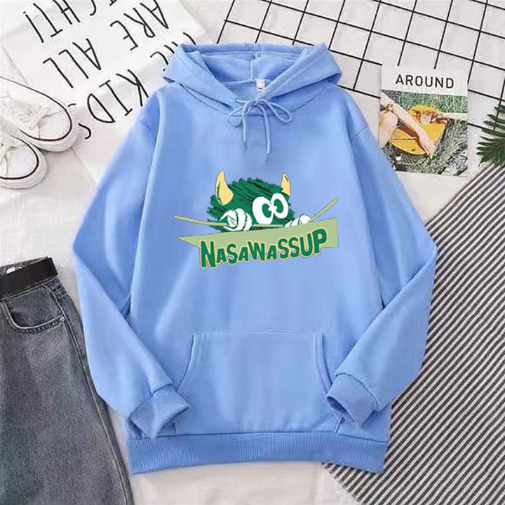 Damen Kapuzenpullover mit verspieltem Motiv Skjora