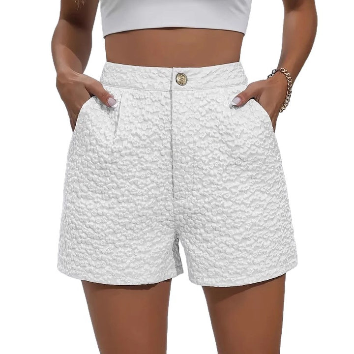 Dame shorts med strukturert stoff Skjora