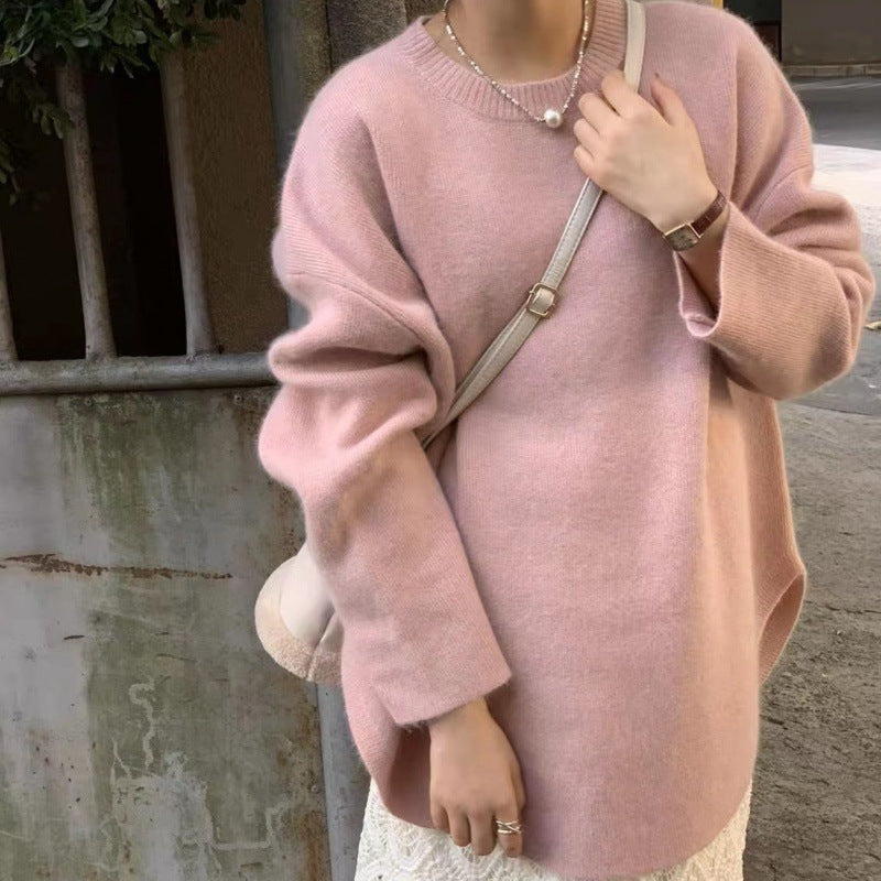 Dame Cozy Oversized Genser laget av mykt materiale Skjora