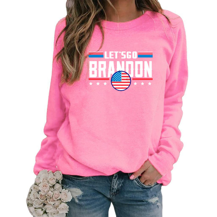 Dame sweatshirt med moderne statement design Skjora
