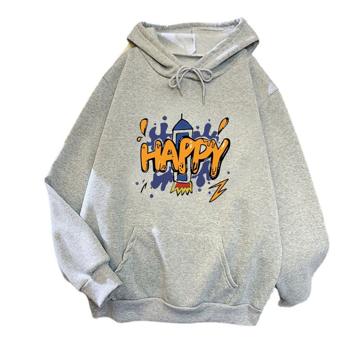 Ladies' Hoodie with Vibrant Graphic Design Skjora