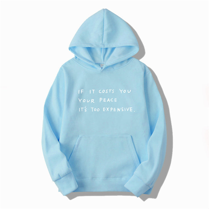 Dame hoodie med inspirerende motiv Skjora