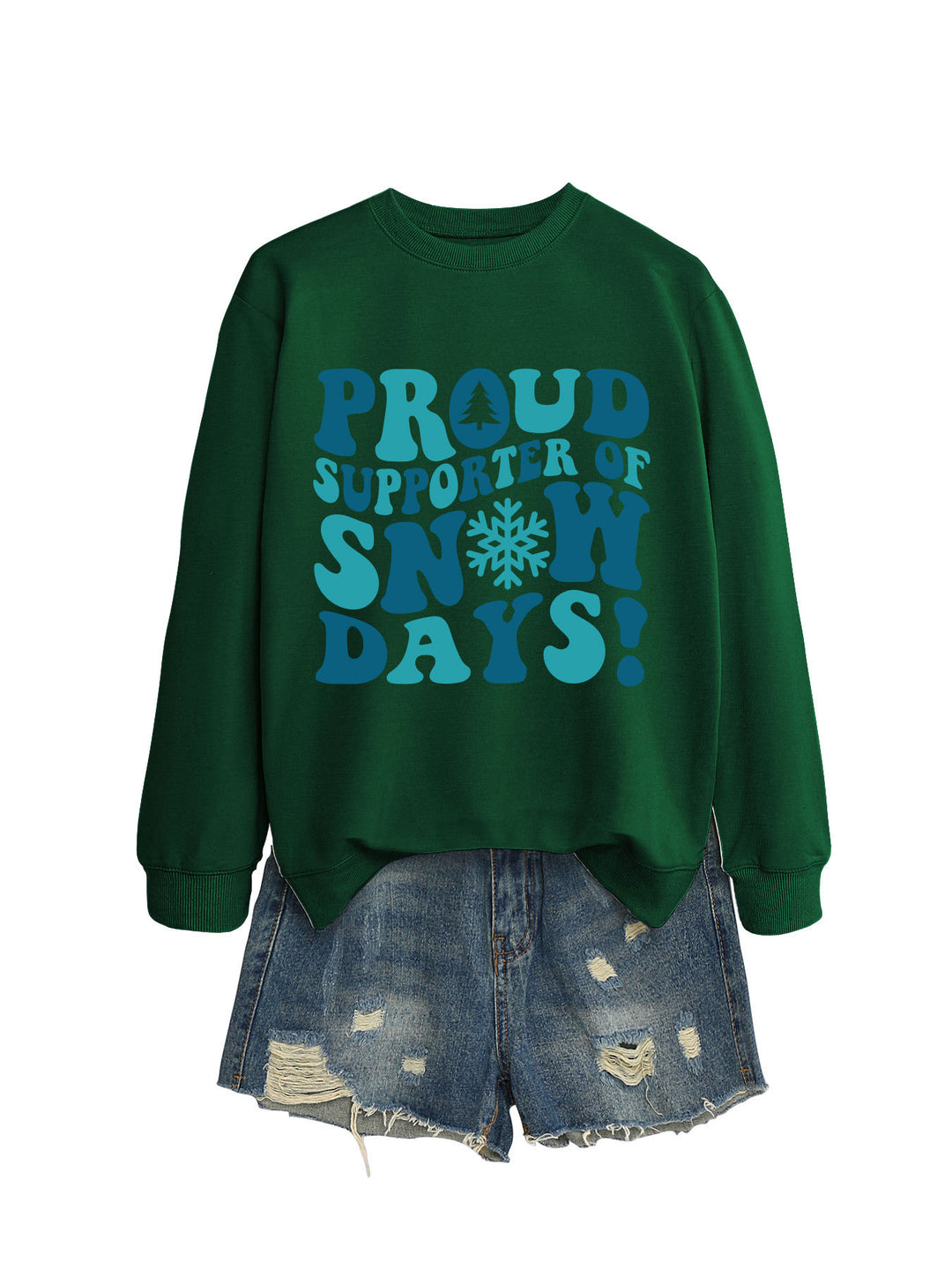 Dame sweatshirt med kreativt trykk og avslappet snitt Skjora