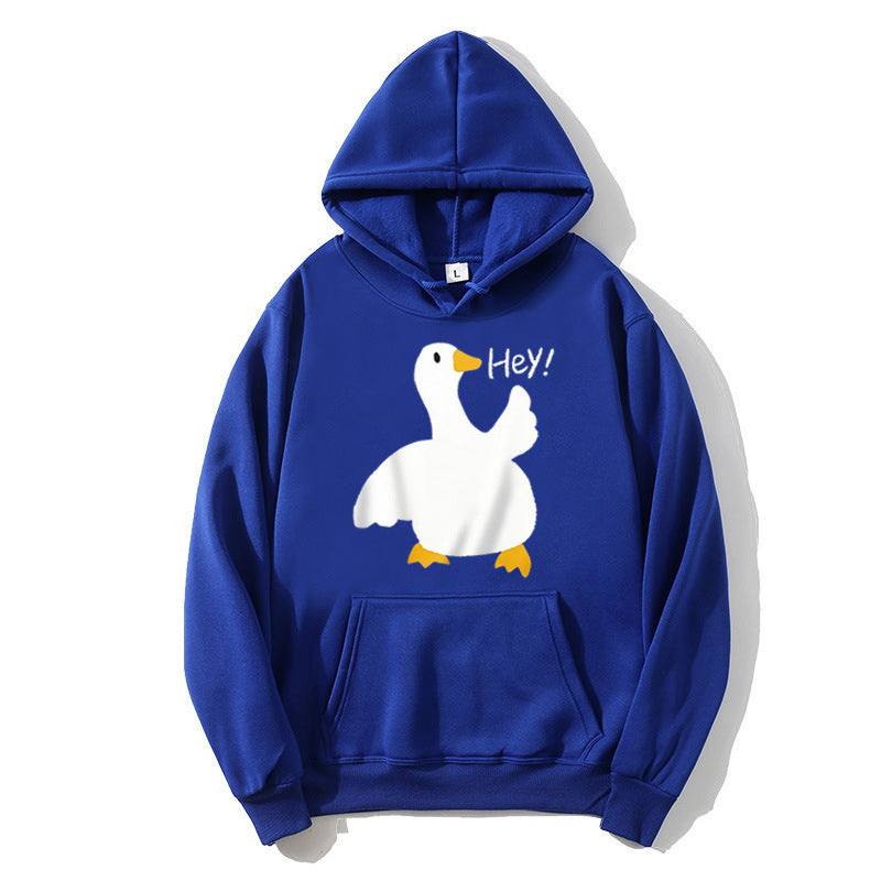 Damen Kapuzenpullover mit verspieltem Entenmotiv Skjora