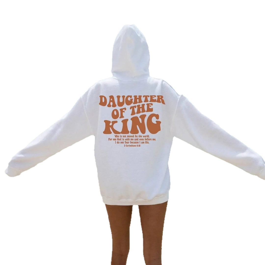 Women's hoodie with motivational lettering Skjora