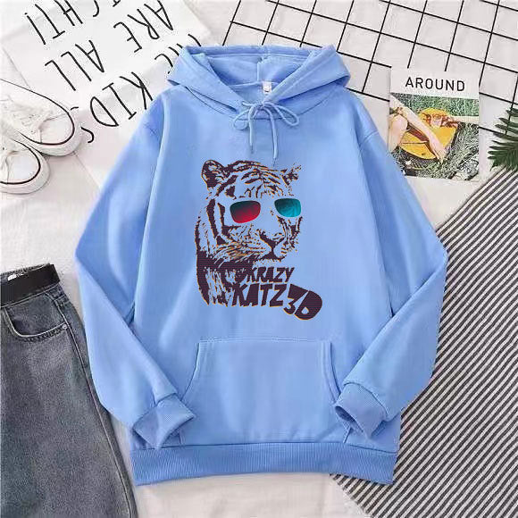 Damen Kapuzenpullover mit stylischem Tiger-Motiv Skjora