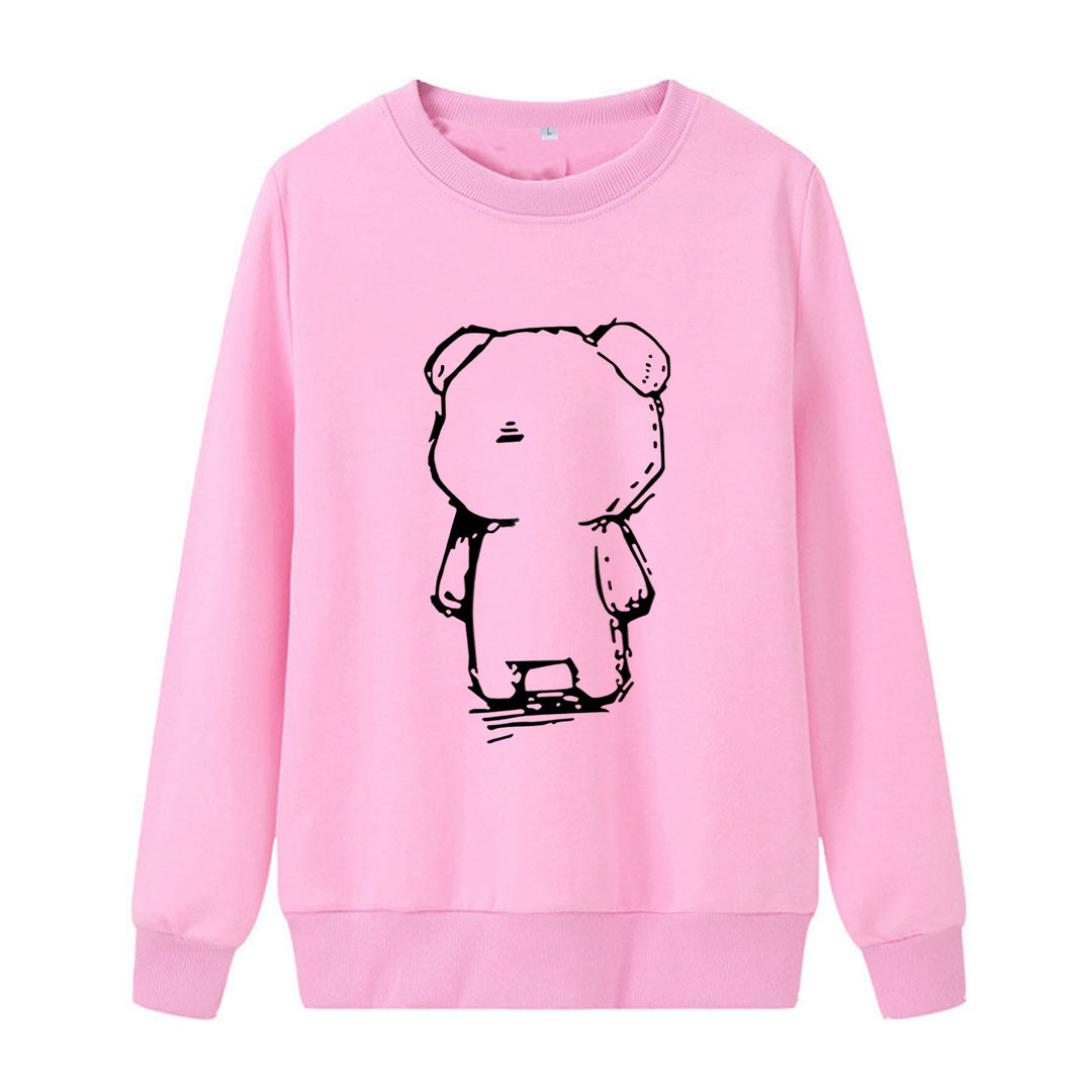 Damegen Sweatshirt med kreativt bjørnemotiv Skjora