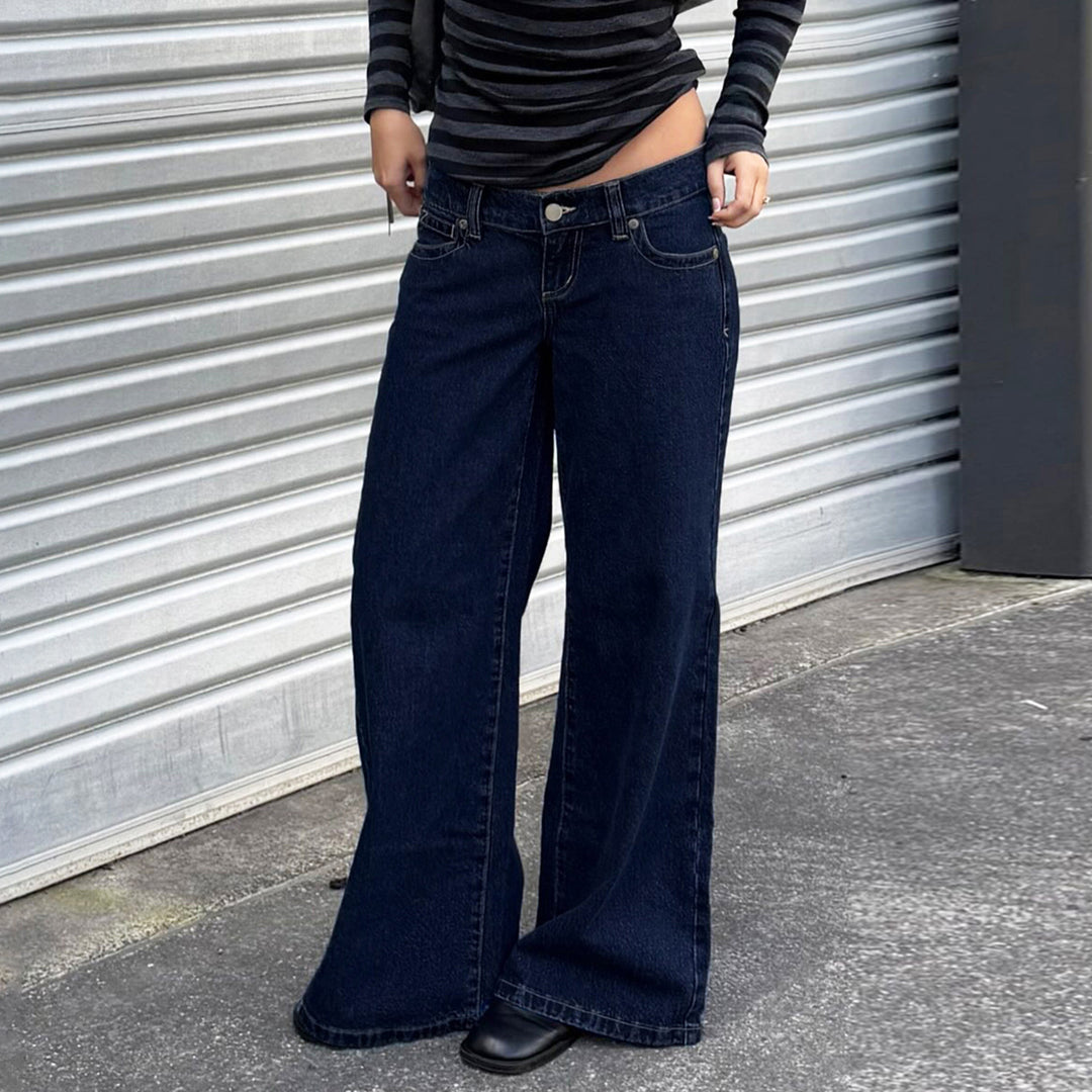 Dame Vide Jeans i avslappet snitt Skjora