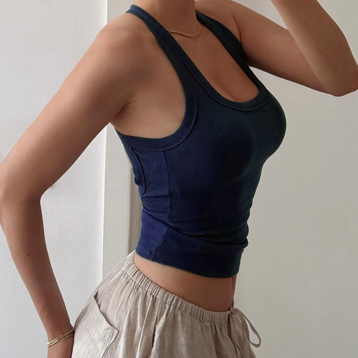 Dame Sportslig Tanktop med ryggfri utforming Skjora