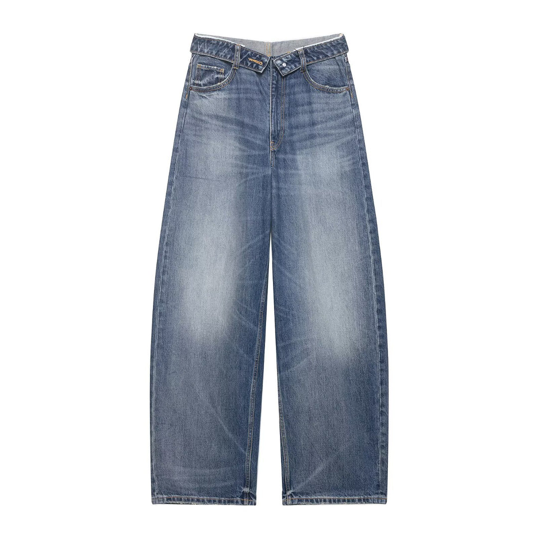 Dame Ødelagte Jeans i avslappet Baggy-stil Skjora