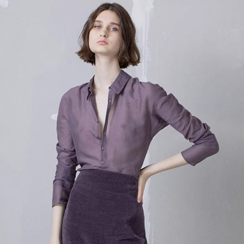 Damer elegante og transparente bluse Skjora