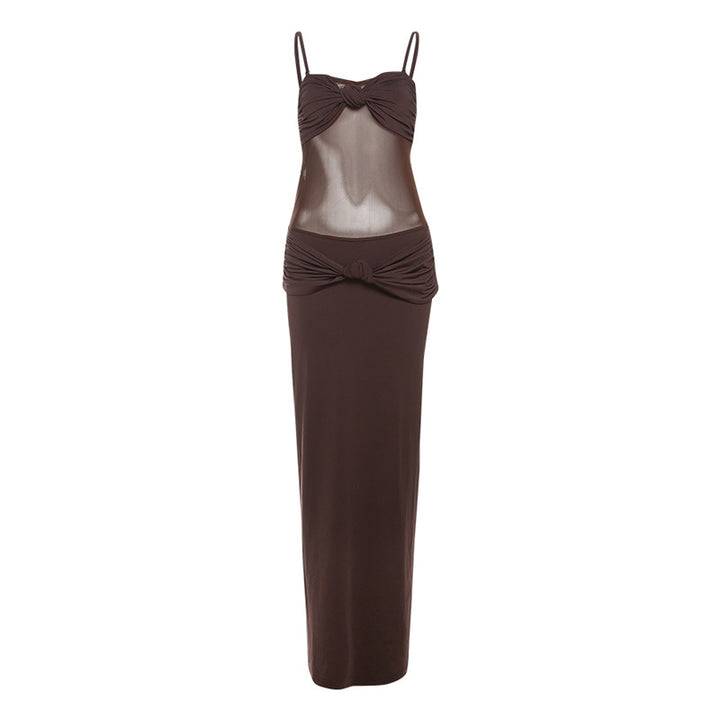 Dame Maxi Strandkjole med raffinert bustier-design og elastisk bånd Skjora
