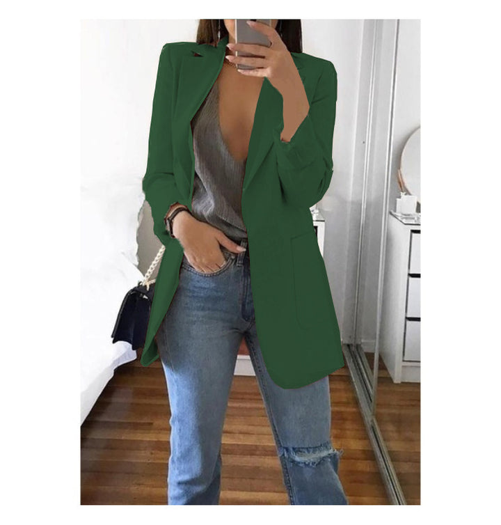 Dame elegant blazer med innsvingt snitt og praktiske lommer Skjora