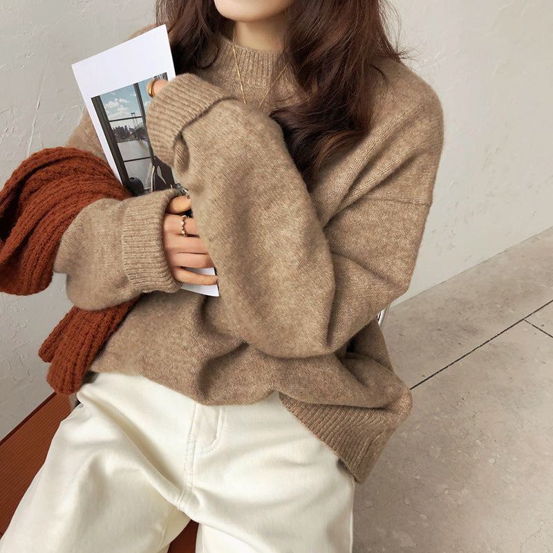 Dame Oversized Strikkegenser Skjora
