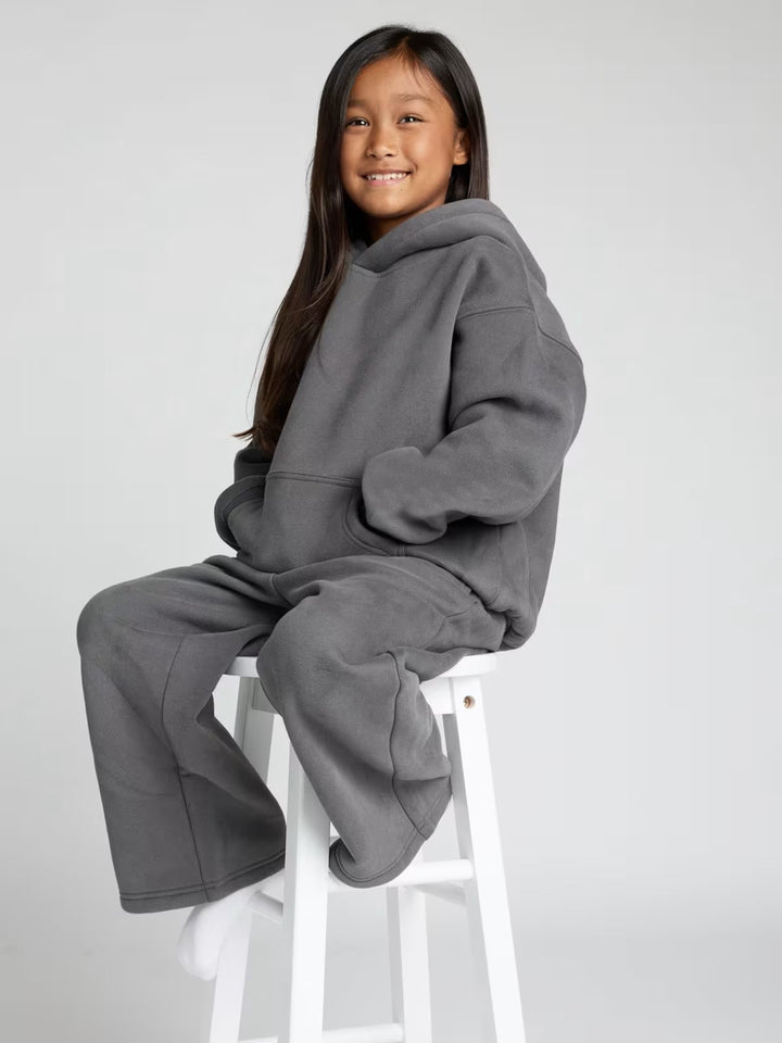 Kvinner Avslappet Fleece Loungewear Sett Skjora