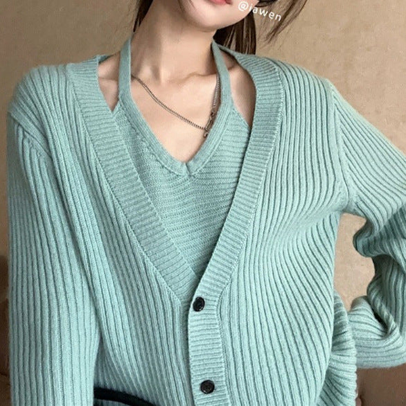 Kvinne cardigan med teksturert design og stilige knappdetaljer Skjora