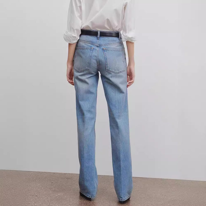 Damer Høyt skåret, brede jeans Skjora