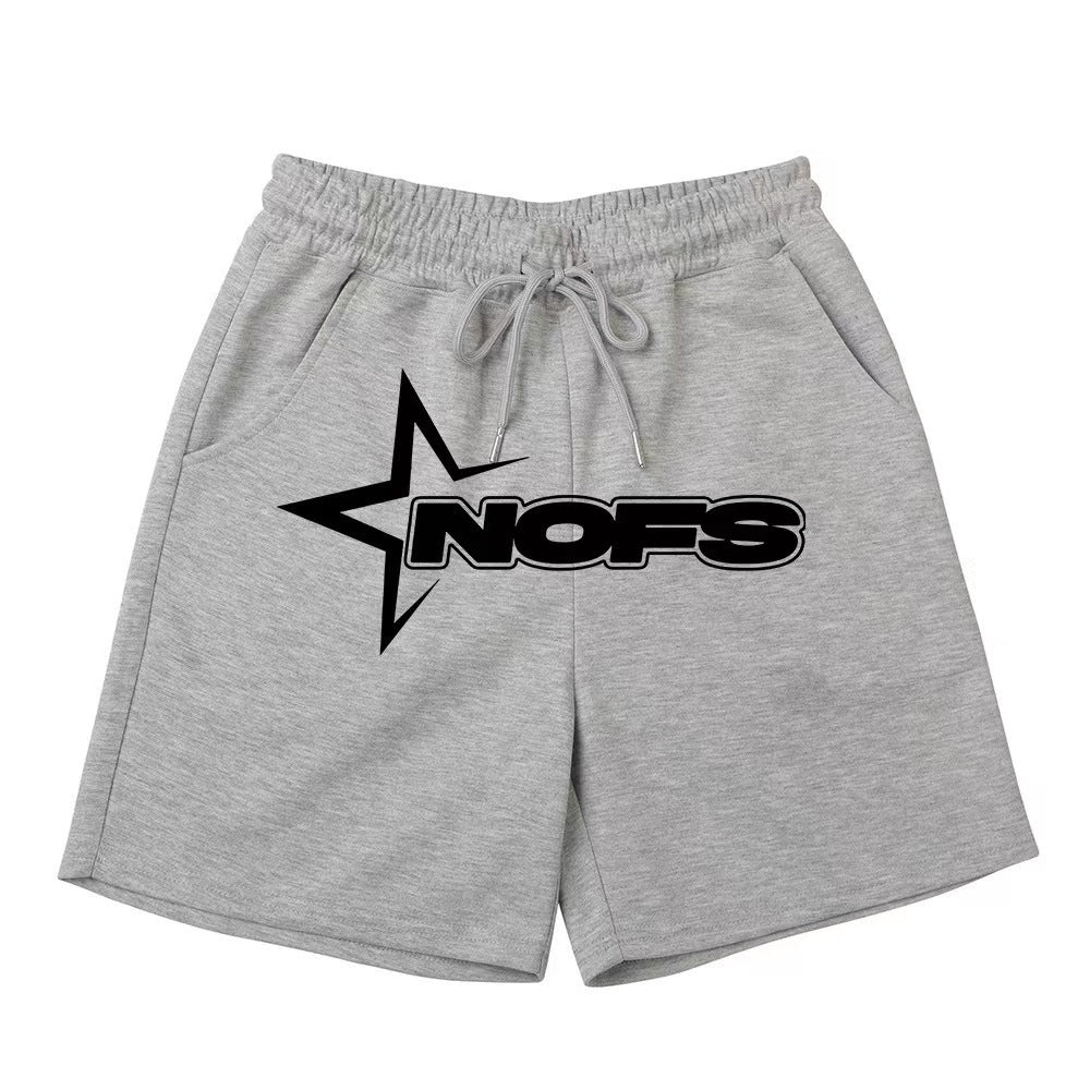 Kvinnors bekväma sweatshorts med elastisk midja och sidofickor Skjora