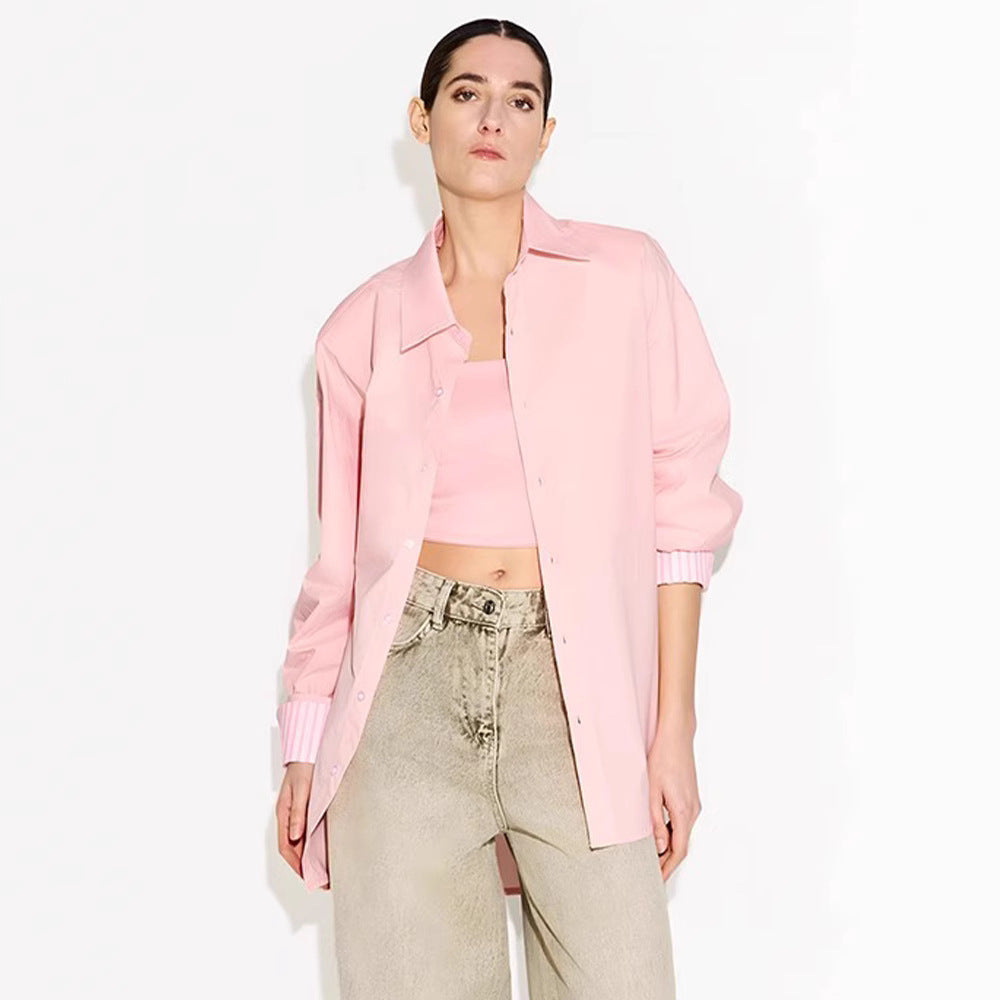 Dame Elegant og komfortabel bluse med innsnittede ermer Skjora