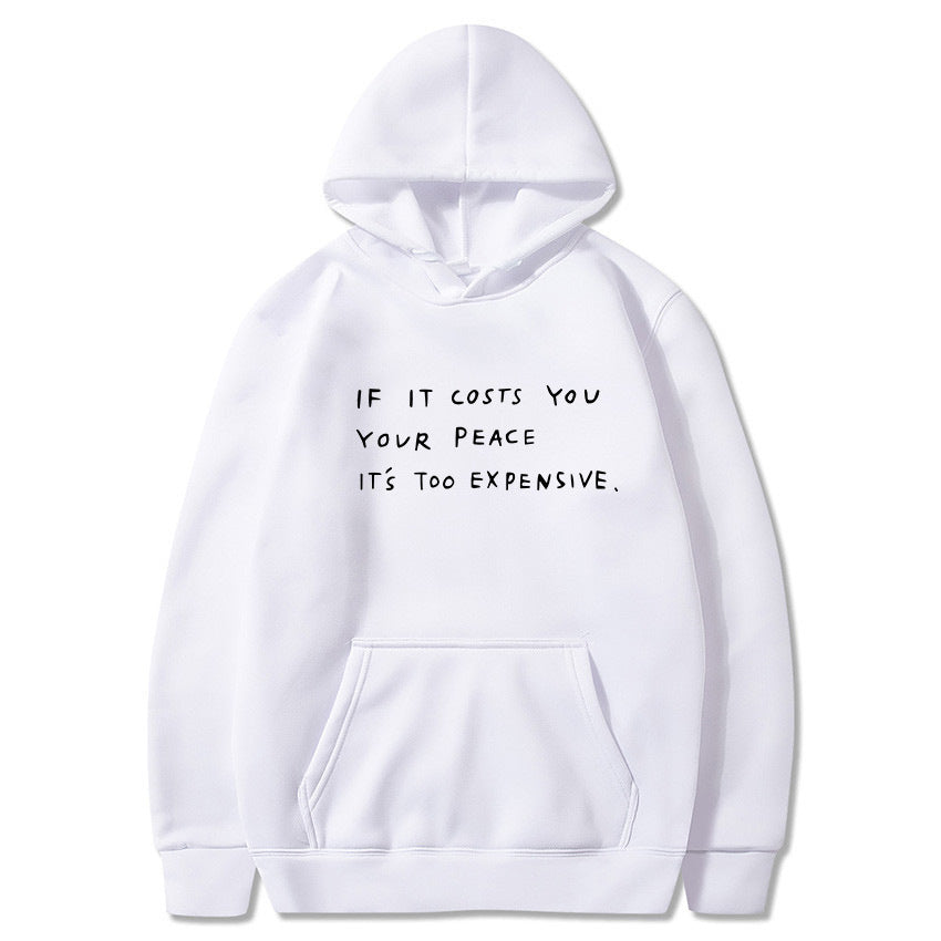 Dame hoodie med inspirerende motiv Skjora