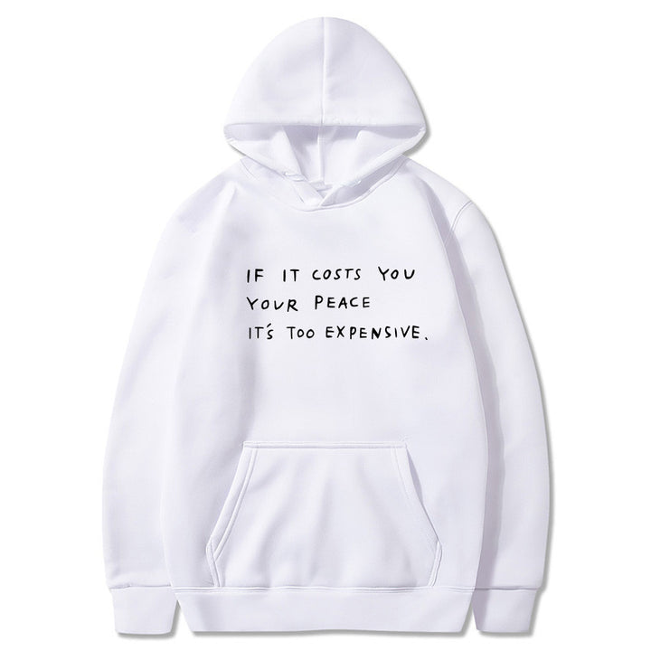 Dame hoodie med inspirerende motiv Skjora