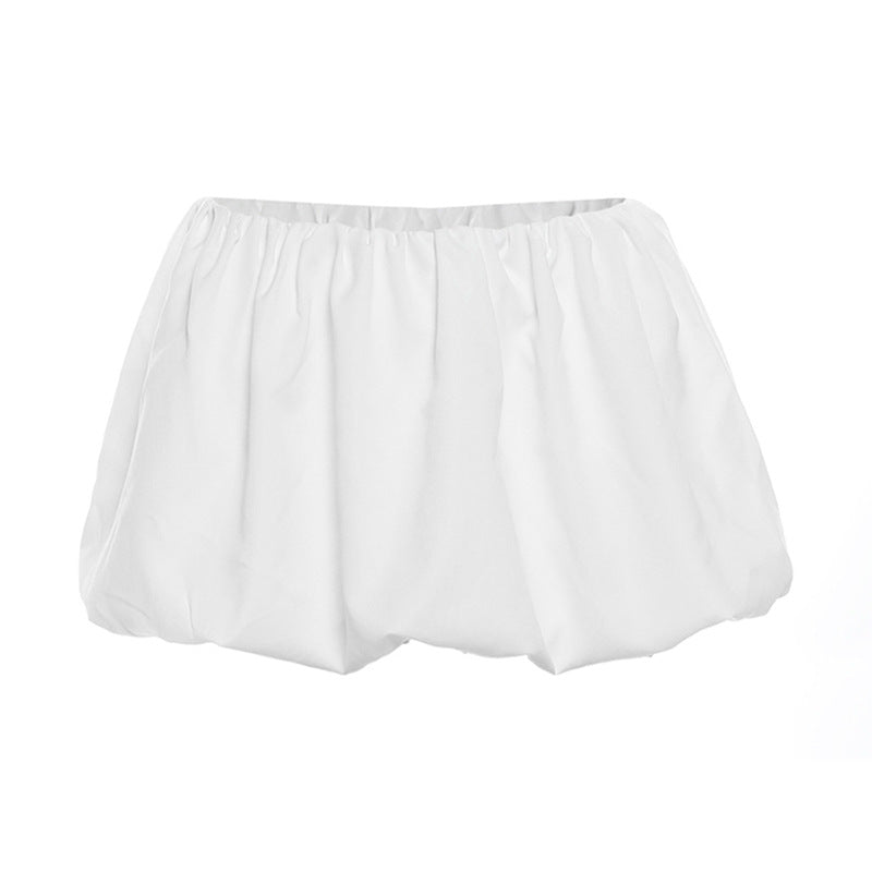 Dame Voluminøse Shorts med elastisk belte Skjora