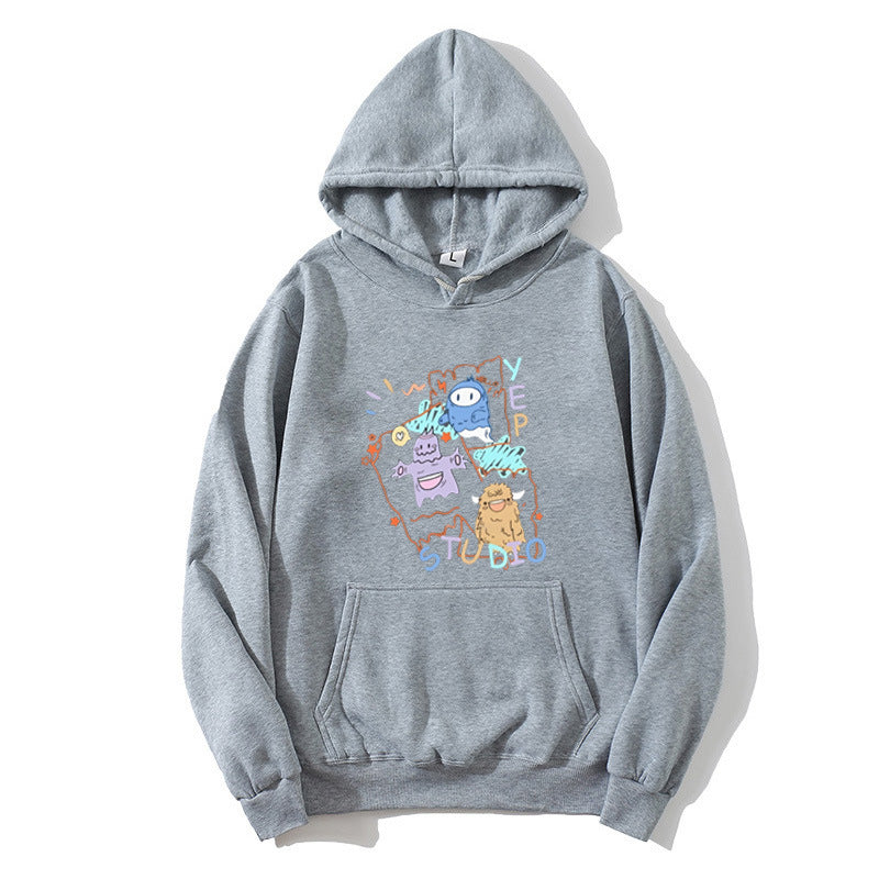 Damen Kapuzenpullover mit verspieltem Cartoon-Design Skjora