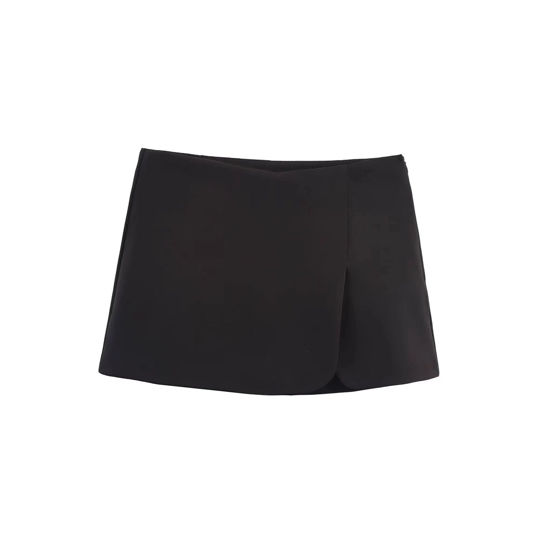 Dame Mini skjørt med eksklusiv snitt og elegant drapering Skjora