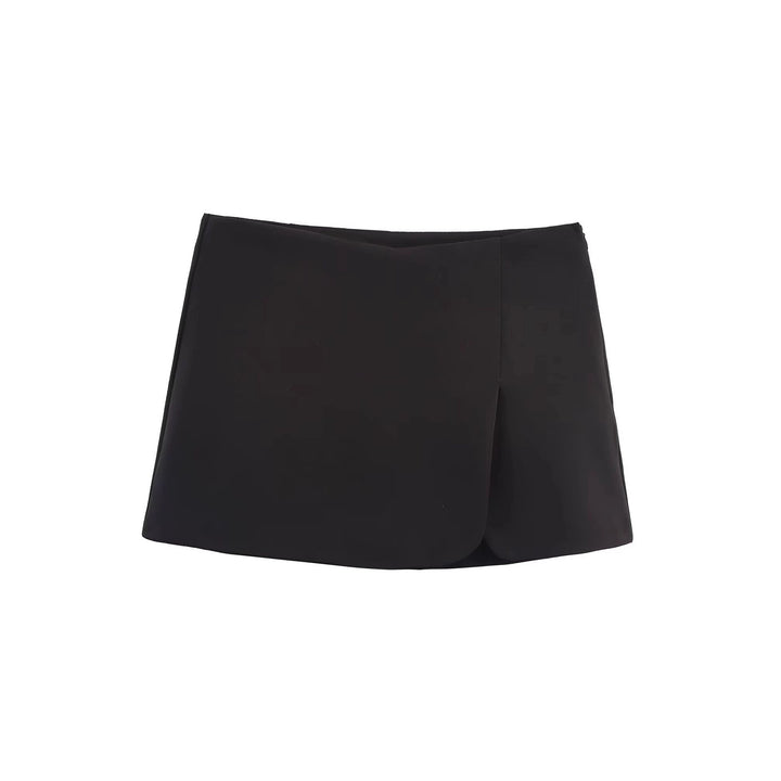 Dame Mini skjørt med eksklusiv snitt og elegant drapering Skjora